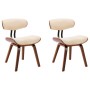 Sillas de comedor 2 uds madera curvada y cuero sintético crema von , Essstühle - Ref: Foro24-283122, Preis: 295,01 €, Rabatt: %