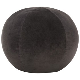 Puf de terciopelo de algodón gris antracita 50x35 cm de , Otomanas - Ref: Foro24-284037, Precio: 66,62 €, Descuento: %