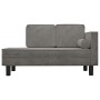 Sofá diván con cojines y cojín de cabeza terciopelo gris claro de , Sofás - Ref: Foro24-340703, Precio: 142,65 €, Descuento: %