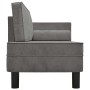 Sofá diván con cojines y cojín de cabeza terciopelo gris claro de , Sofás - Ref: Foro24-340703, Precio: 142,65 €, Descuento: %