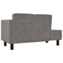 Sofá diván con cojines y cojín de cabeza terciopelo gris claro de , Sofás - Ref: Foro24-340703, Precio: 142,65 €, Descuento: %