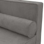 Sofá diván con cojines y cojín de cabeza terciopelo gris claro de , Sofás - Ref: Foro24-340703, Precio: 142,65 €, Descuento: %