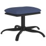 Reposapiés de tela y cuero sintético azul 60x60x36 cm de , Otomanas - Ref: Foro24-341600, Precio: 39,22 €, Descuento: %