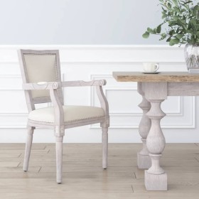 Silla de comedor de lino de , Sillas de comedor - Ref: Foro24-344494, Precio: 228,34 €, Descuento: %