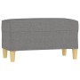 Banco de tela gris oscuro 70x35x41 cm de , Bancos - Ref: Foro24-349368, Precio: 53,57 €, Descuento: %