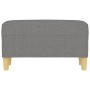 Banco de tela gris oscuro 70x35x41 cm de , Bancos - Ref: Foro24-349368, Precio: 53,57 €, Descuento: %