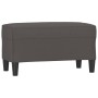 Banco de cuero sintético gris 70x35x41 cm de , Bancos - Ref: Foro24-349394, Precio: 54,34 €, Descuento: %