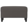 Banco de cuero sintético gris 70x35x41 cm de , Bancos - Ref: Foro24-349394, Precio: 54,34 €, Descuento: %