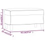 Banco de cuero sintético gris 70x35x41 cm de , Bancos - Ref: Foro24-349394, Precio: 54,34 €, Descuento: %