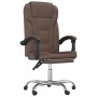 Silla de oficina reclinable cuero sintético marrón de , Sillas de oficina - Ref: Foro24-349698, Precio: 113,29 €, Descuento: %