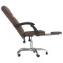 Silla de oficina reclinable cuero sintético marrón de , Sillas de oficina - Ref: Foro24-349698, Precio: 113,29 €, Descuento: %