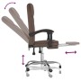 Silla de oficina reclinable cuero sintético marrón de , Sillas de oficina - Ref: Foro24-349698, Precio: 113,29 €, Descuento: %