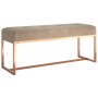 Banco de terciopelo beige 110x36x45 cm von , Bänke für Hallen und Lager - Ref: Foro24-350604, Preis: 133,25 €, Rabatt: %