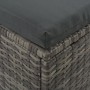 Tumbona para 2 personas con toldo ratán sintético gris by , Outdoor beds - Ref: Foro24-44825, Price: 671,03 €, Discount: %