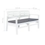 Banco de jardín 2 plazas con cojines 133 cm plástico blanco de , Bancos de jardín - Ref: Foro24-45622, Precio: 216,03 €, Desc...