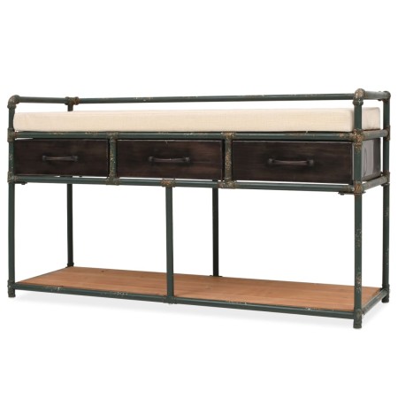 Banco de almacenamiento con cojín 107,5x34,5x59 cm von , Bänke für Hallen und Lager - Ref: Foro24-245461, Preis: 229,45 €, Ra...