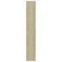 Estantería 5 niveles contrachapada blanca y roble 80x30x189 cm de , Librerías y estanterías - Ref: Foro24-801031, Precio: 145...