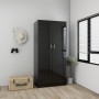 Armario madera contrachapada negro brillante 82,5x51,5x180 cm von , Kleiderschränke - Ref: Foro24-803441, Preis: 174,46 €, Ra...