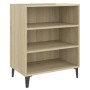 Aparador de madera contrachapada color roble Sonoma 57x35x70 cm by , Sideboards - Ref: Foro24-806061, Price: 46,25 €, Discoun...