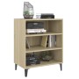 Aparador de madera contrachapada color roble Sonoma 57x35x70 cm by , Sideboards - Ref: Foro24-806061, Price: 46,25 €, Discoun...