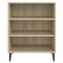 Aparador de madera contrachapada color roble Sonoma 57x35x70 cm by , Sideboards - Ref: Foro24-806061, Price: 46,25 €, Discoun...