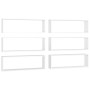 Estantes cubo de pared 6 uds contrachapado blanco 80x15x26,5 cm von , Regale und Regale - Ref: Foro24-807108, Preis: 66,11 €,...