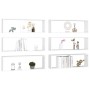 Estantes cubo de pared 6 uds contrachapado blanco 80x15x26,5 cm von , Regale und Regale - Ref: Foro24-807108, Preis: 66,11 €,...