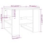 Mesa de centro madera de ingeniería roble Sonoma 55,5x55x45 cm von , Couchtisch - Ref: Foro24-810911, Preis: 53,74 €, Rabatt: %