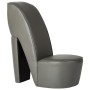 Butaca con forma de zapato de tacón cuero sintético gris by , Armchairs - Ref: Foro24-248651, Price: 179,62 €, Discount: %