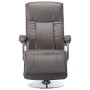 Sillón de TV de cuero sintético gris by , Armchairs - Ref: Foro24-248588, Price: 249,87 €, Discount: %