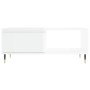 Mesa de centro madera contrachapada blanco brillo 90x50x36,5 cm de , Mesas de centro - Ref: Foro24-830558, Precio: 69,32 €, D...