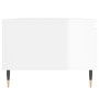 Mesa de centro madera contrachapada blanco brillo 90x50x36,5 cm de , Mesas de centro - Ref: Foro24-830558, Precio: 69,32 €, D...
