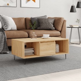 Mesa de centro madera contrachapada roble Sonoma 90x50x36,5 cm von , Couchtisch - Ref: Foro24-830591, Preis: 63,28 €, Rabatt: %