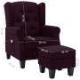 Sillón de masaje con reposapiés tela morado von , Elektrische Massagesessel - Ref: Foro24-320168, Preis: 216,57 €, Rabatt: %
