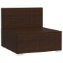 Sofá de jardín de 3 plazas con cojines ratán sintético marrón von , Gartensets - Ref: Foro24-317550, Preis: 385,59 €, Rabatt: %