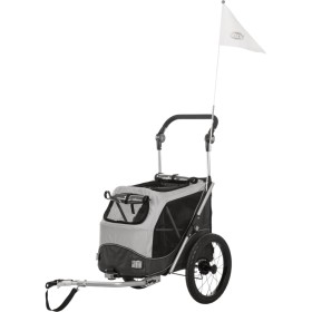 TRIXIE Remolque de bicicleta para perros gris M by , pet strollers - Ref: Foro24-441836, Price: 205,52 €, Discount: %