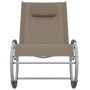 Silla mecedora de jardín de textilene gris topo von , Gartenstühle - Ref: Foro24-47783, Preis: 115,13 €, Rabatt: %