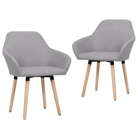 Sillas de comedor giratorias 2 unidades tela gris claro von , Essstühle - Ref: Foro24-283459, Preis: 154,81 €, Rabatt: %