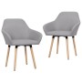 Sillas de comedor giratorias 2 unidades tela gris claro von , Essstühle - Ref: Foro24-283459, Preis: 154,81 €, Rabatt: %