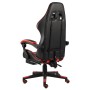 Silla gaming con reposapiés cuero sintético negro y rojo by , Office chairs - Ref: Foro24-20527, Price: 133,48 €, Discount: %