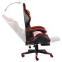 Silla gaming con reposapiés cuero sintético negro y rojo by , Office chairs - Ref: Foro24-20527, Price: 133,48 €, Discount: %