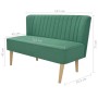 Sofá de tela verde 117x55,5x77 cm de , Sofás - Ref: Foro24-244073, Precio: 232,62 €, Descuento: %