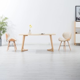 Sillas de comedor 2 uds cuero sintético y madera curvada crema von , Essstühle - Ref: Foro24-283143, Preis: 251,89 €, Rabatt: %