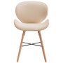 Sillas de comedor 2 uds cuero sintético y madera curvada crema von , Essstühle - Ref: Foro24-283143, Preis: 251,89 €, Rabatt: %