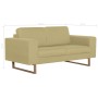 Sofá de 2 plazas de tela verde von , Sofas - Ref: Foro24-281387, Preis: 331,58 €, Rabatt: %