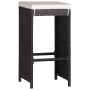 Juego de comedor de jardín 9 piezas ratán sintético negro by , Garden sets - Ref: Foro24-43966, Price: 512,87 €, Discount: %
