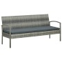 Set de muebles de jardín 5 pzas y cojines ratán sintético gris by , Garden sets - Ref: Foro24-45790, Price: 321,09 €, Discoun...