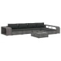 Set de muebles de jardín 8 pzas y cojines ratán sintético gris von , Gartensets - Ref: Foro24-46820, Preis: 625,50 €, Rabatt: %