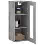Armario de pared gris Sonoma 34,5x34x90 cm de , Aparadores - Ref: Foro24-835008, Precio: 59,57 €, Descuento: %