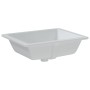 Lavabo de baño rectangular cerámica blanco 50x40,5x18,5 cm von , Sinkt - Ref: Foro24-153732, Preis: 85,70 €, Rabatt: %